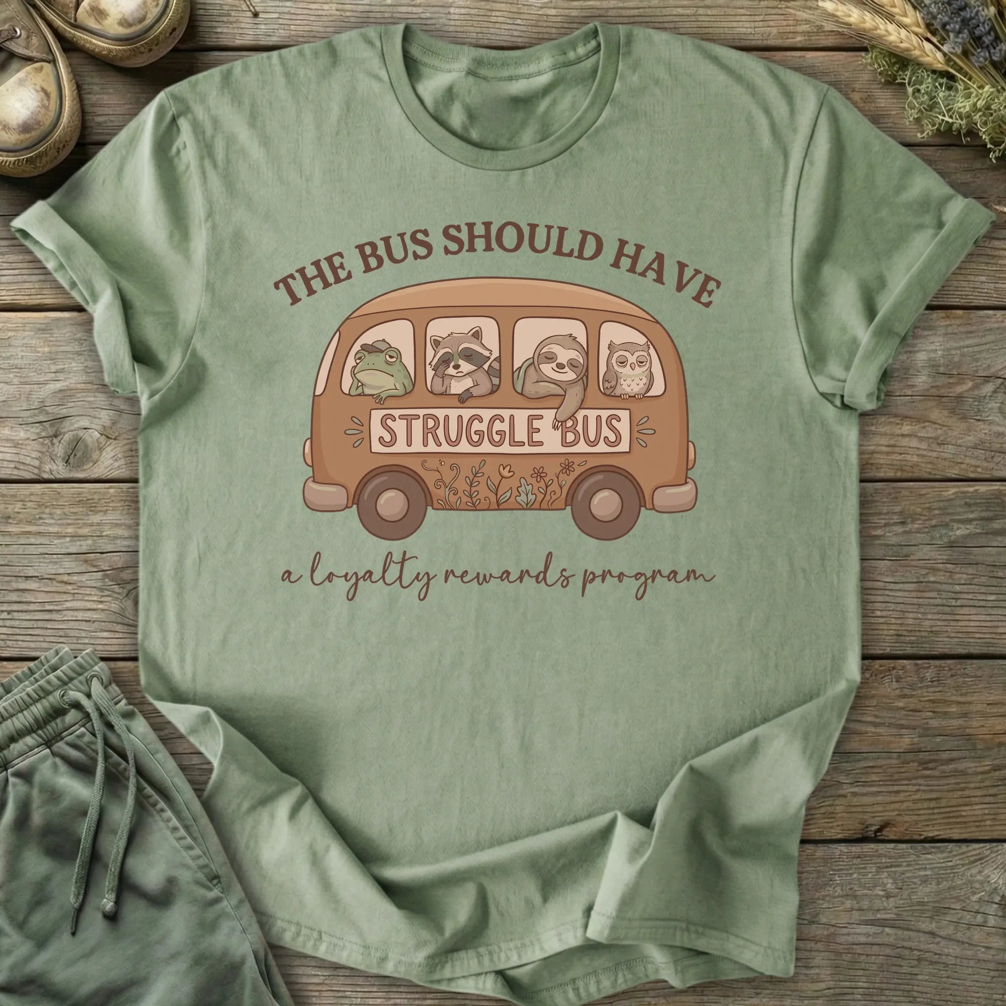 Printify T-Shirt Struggle Bus T-Shirt