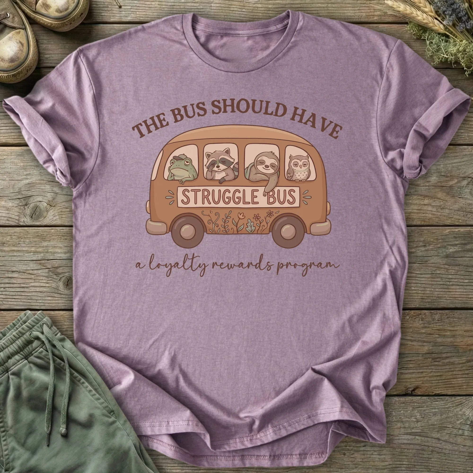 Printify T-Shirt Struggle Bus T-Shirt