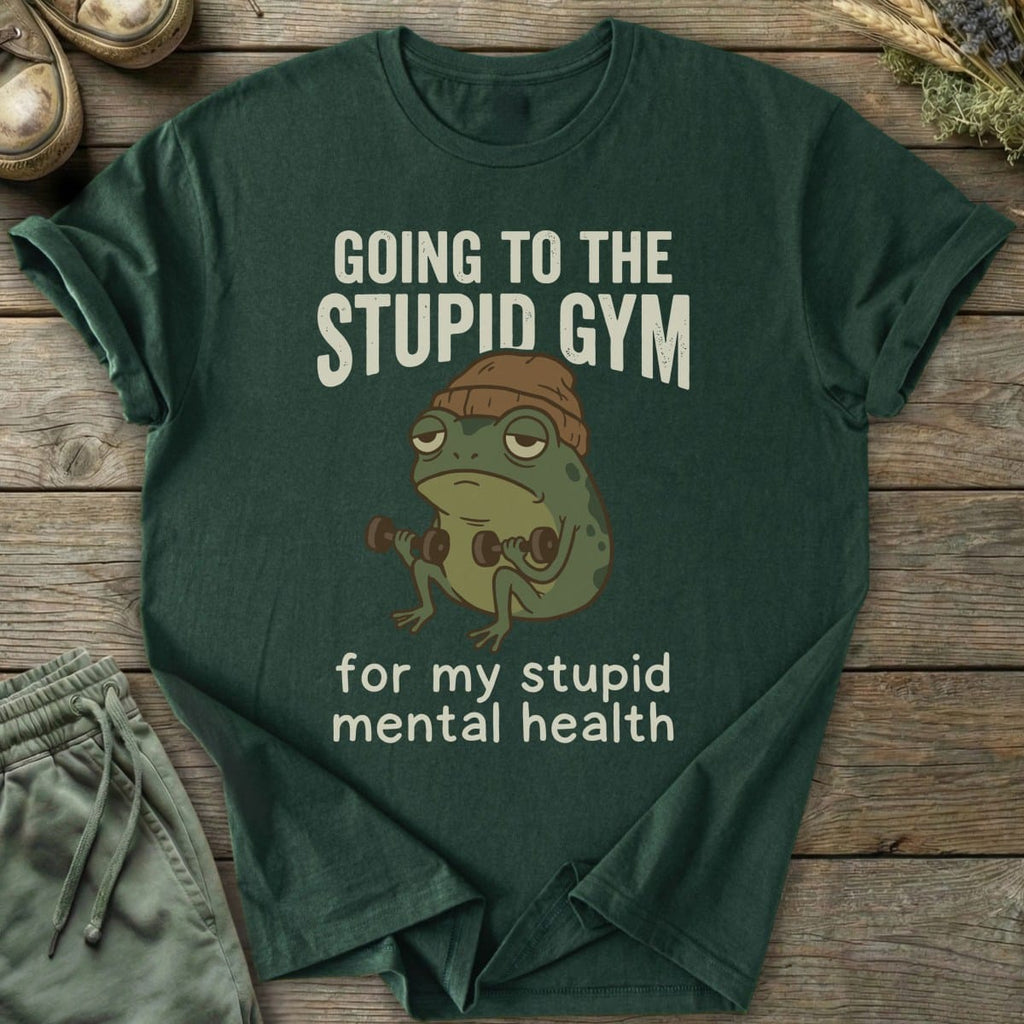 Printify T-Shirt Stupid Gym T-Shirt