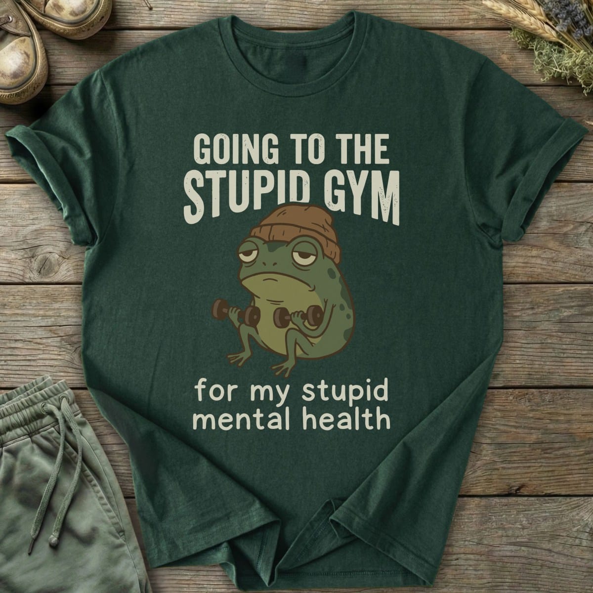 Printify T-Shirt Stupid Gym T-Shirt