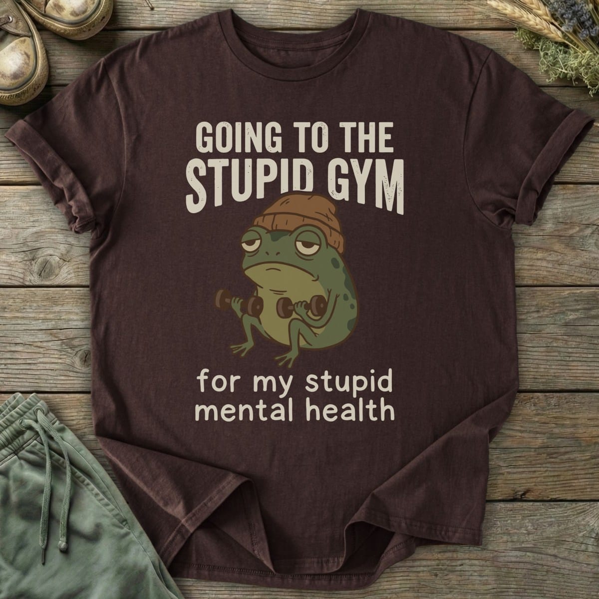 Printify T-Shirt Stupid Gym T-Shirt