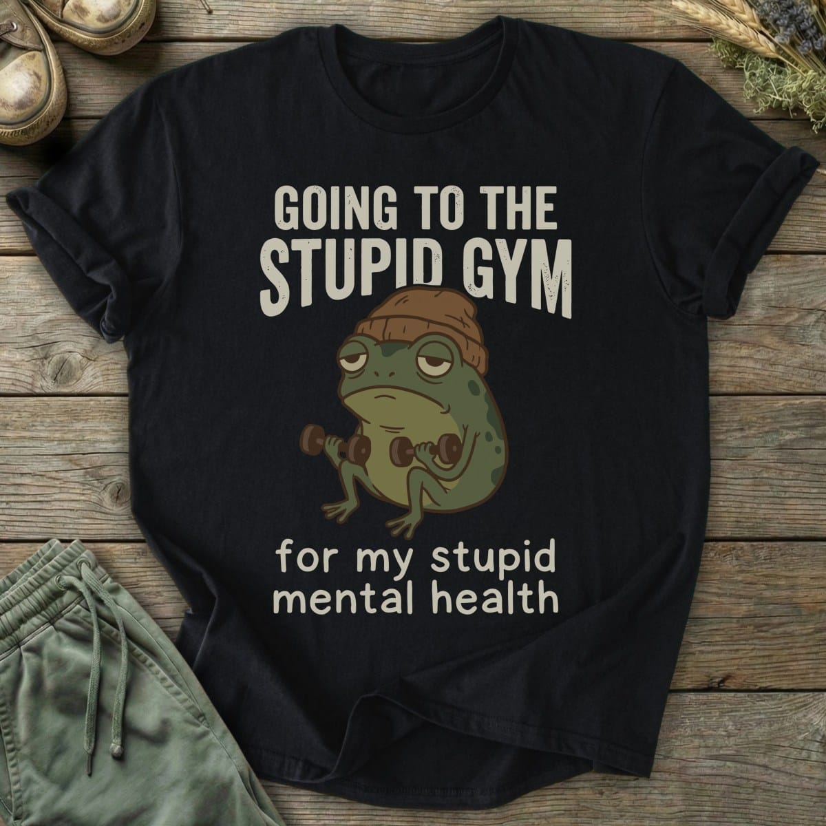 Printify T-Shirt Stupid Gym T-Shirt
