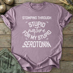 Printify T-Shirt Stupid Serotonin T-Shirt