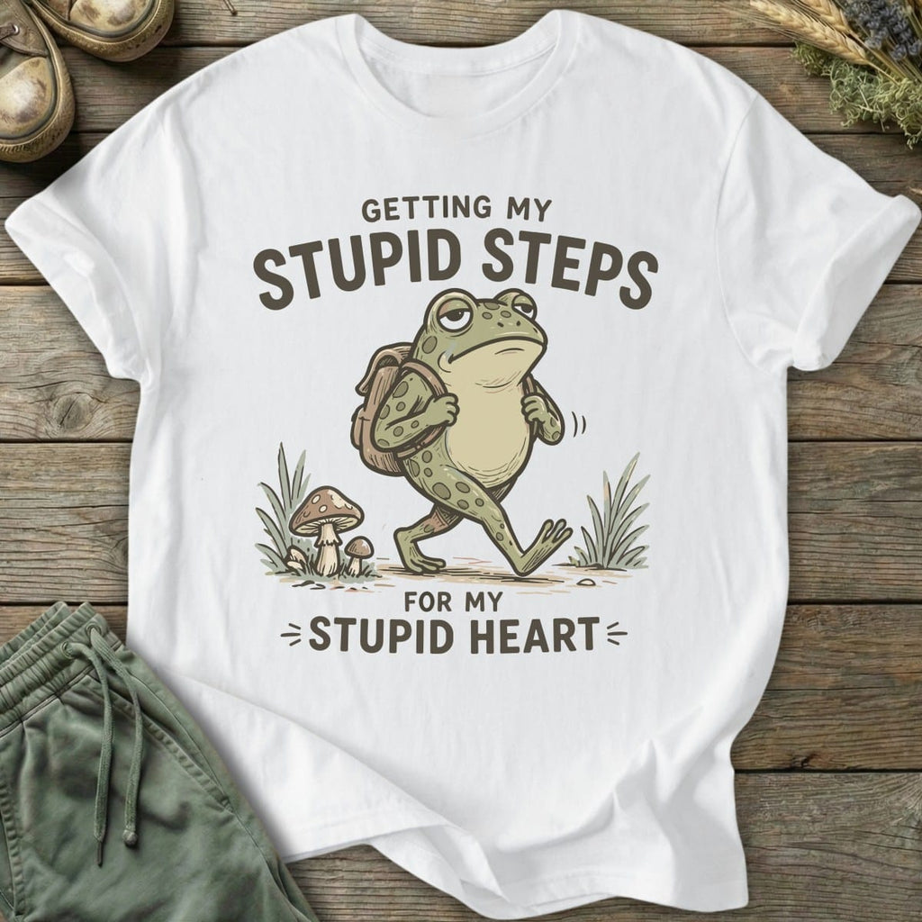 Printify T-Shirt Stupid Steps T-Shirt