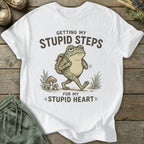 Printify T-Shirt Stupid Steps T-Shirt