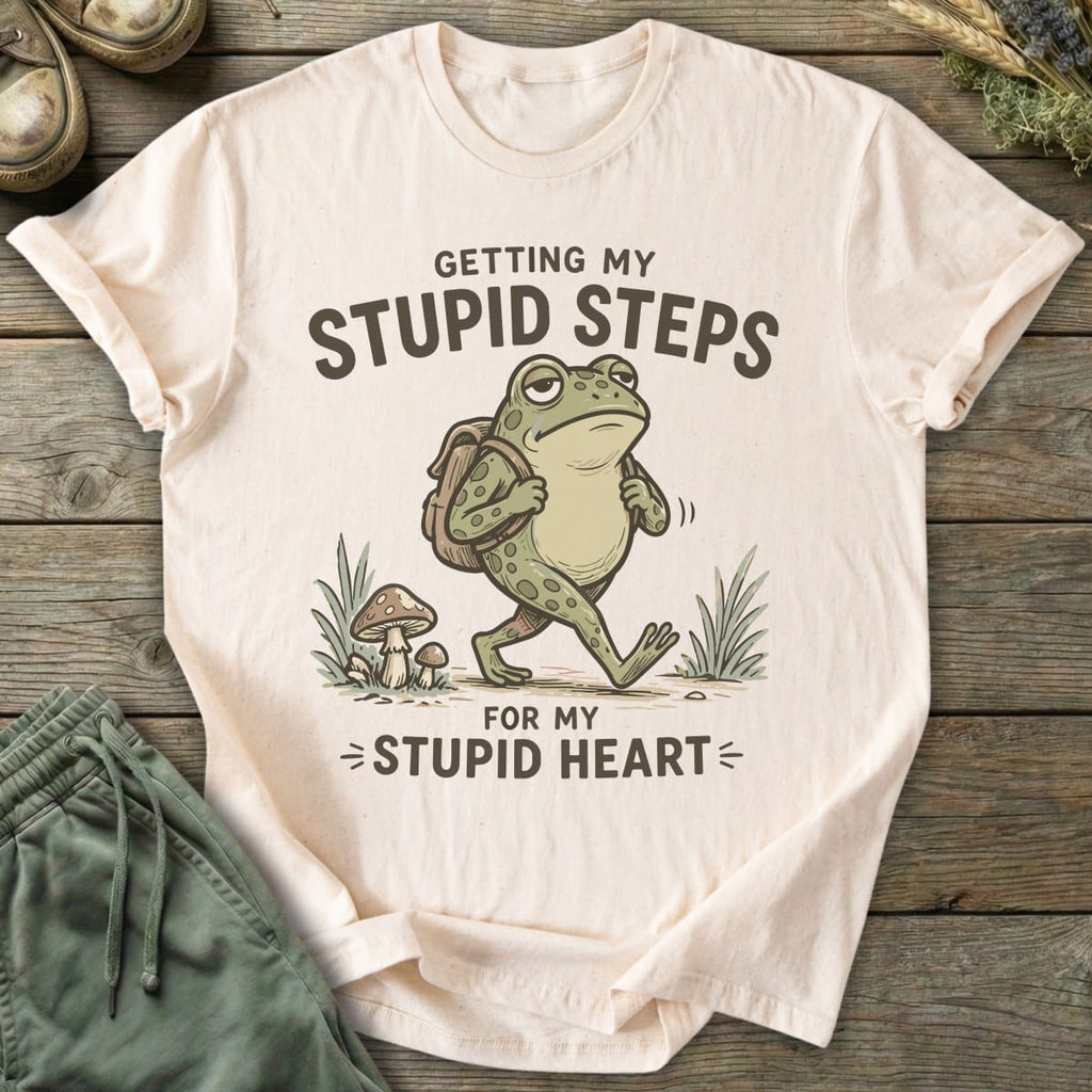 Printify T-Shirt Stupid Steps T-Shirt