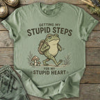 Printify T-Shirt Stupid Steps T-Shirt