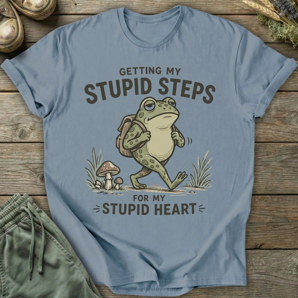 Printify T-Shirt Stupid Steps T-Shirt