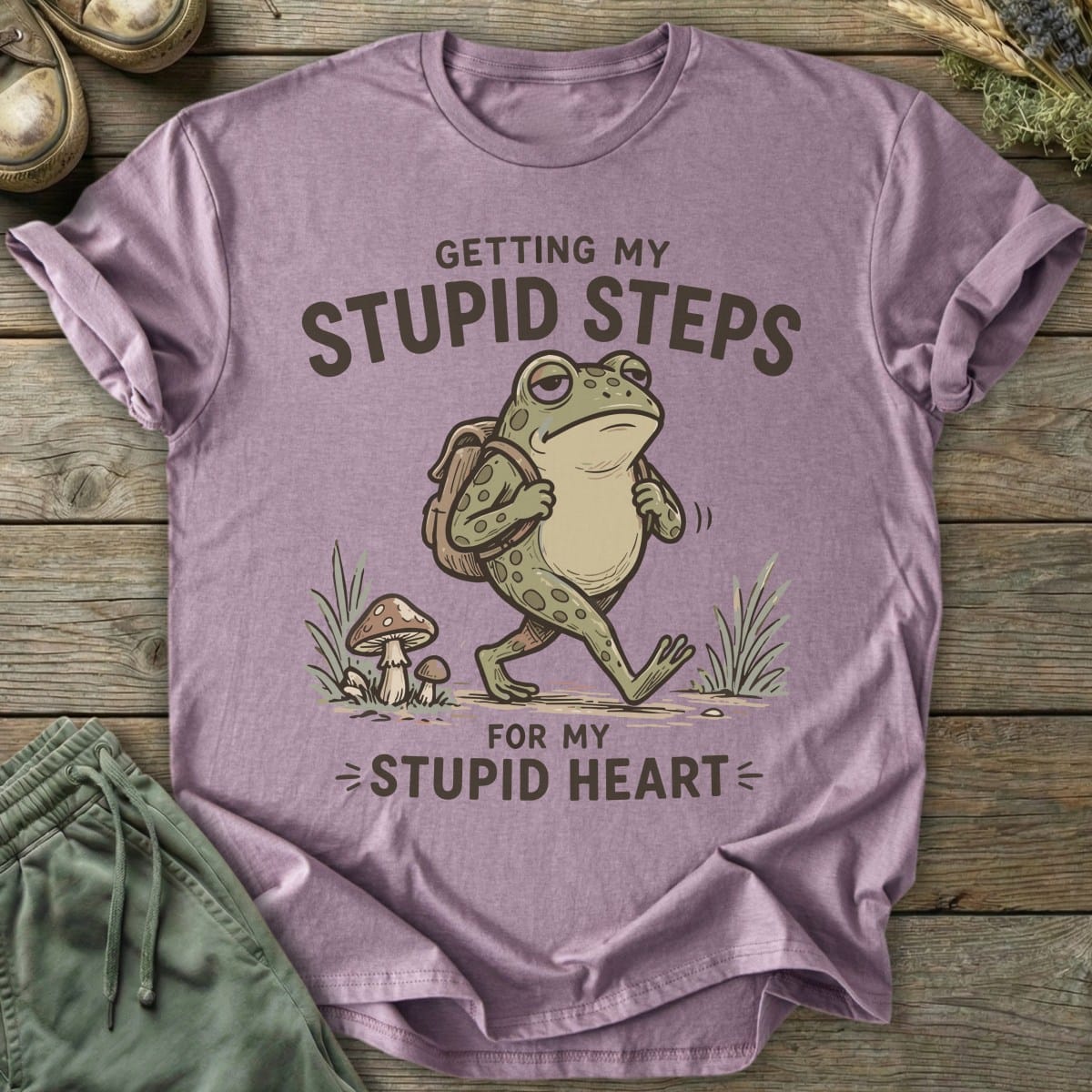 Printify T-Shirt Stupid Steps T-Shirt