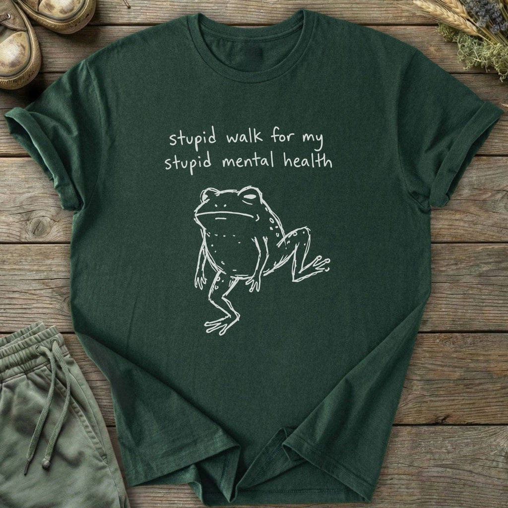 Printify T-Shirt Stupid Walk Frog T-Shirt