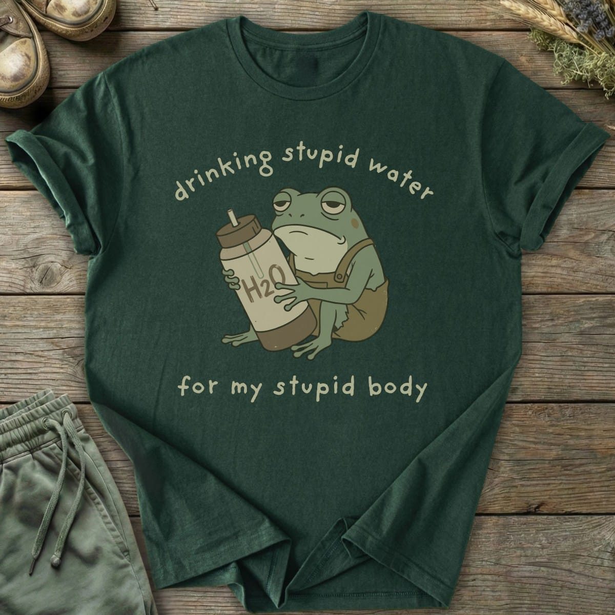 Printify T-Shirt Stupid Water T-Shirt