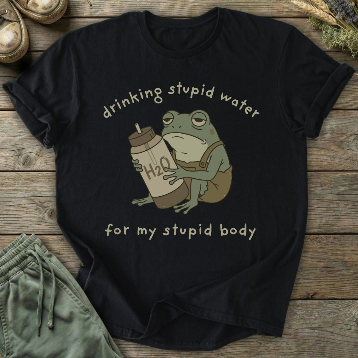 Printify T-Shirt Stupid Water T-Shirt