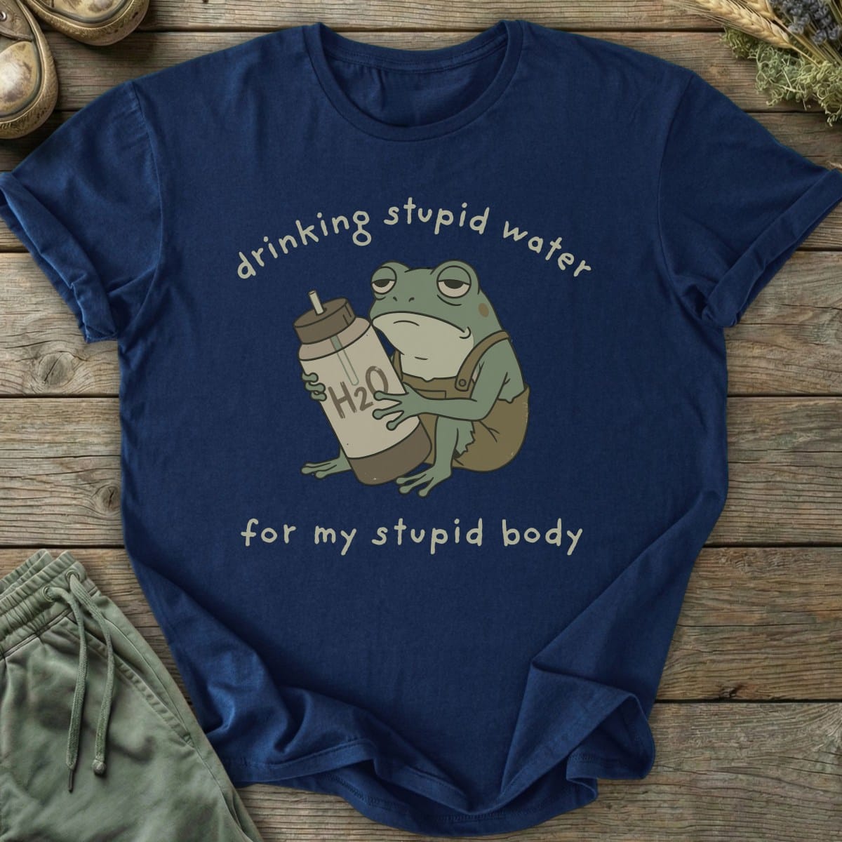 Printify T-Shirt Stupid Water T-Shirt