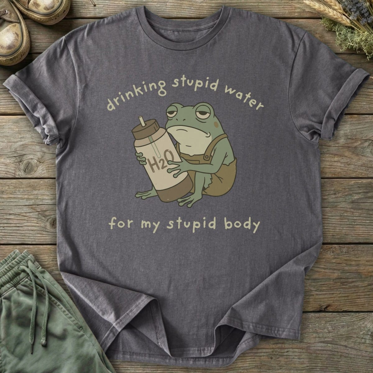 Printify T-Shirt Stupid Water T-Shirt