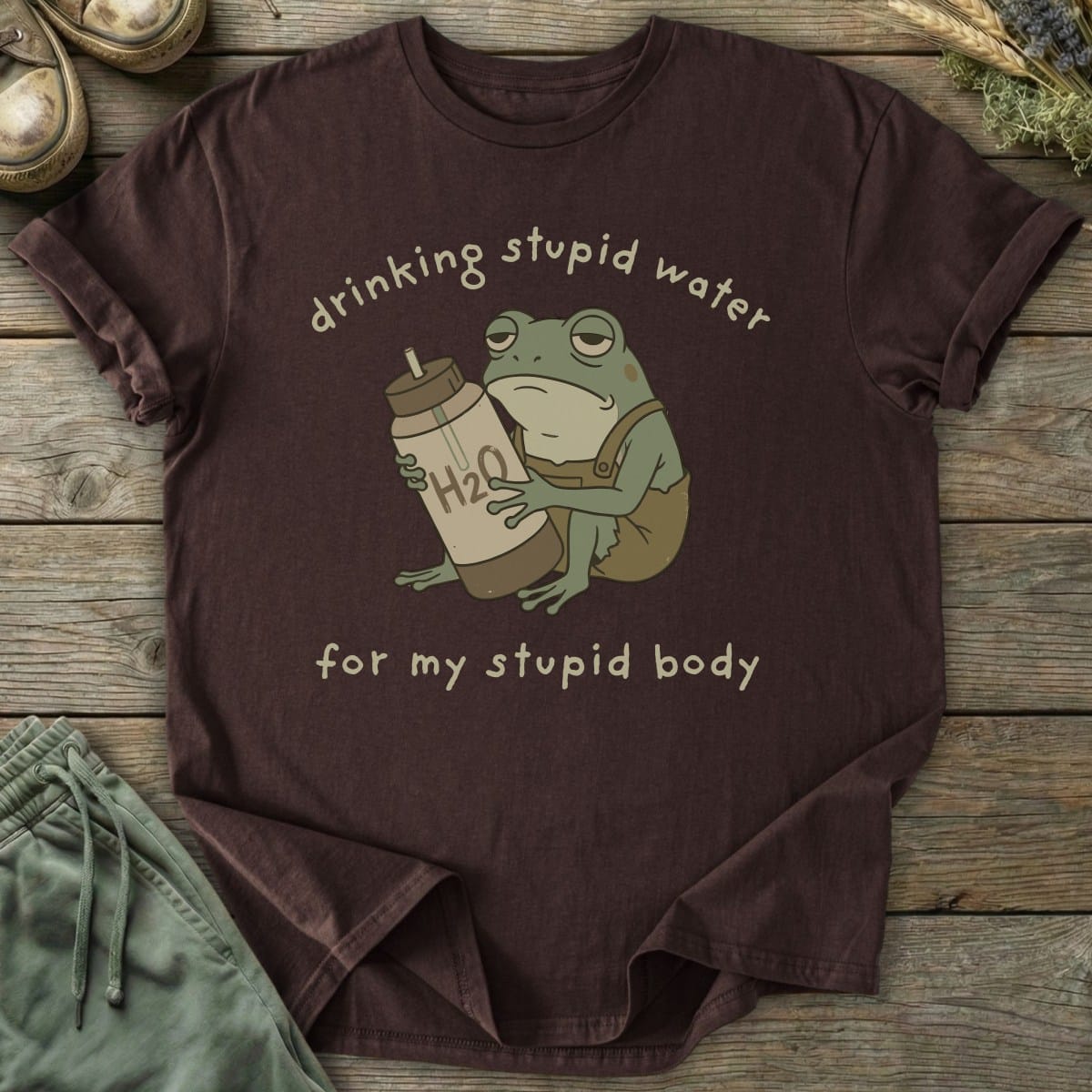 Printify T-Shirt Stupid Water T-Shirt
