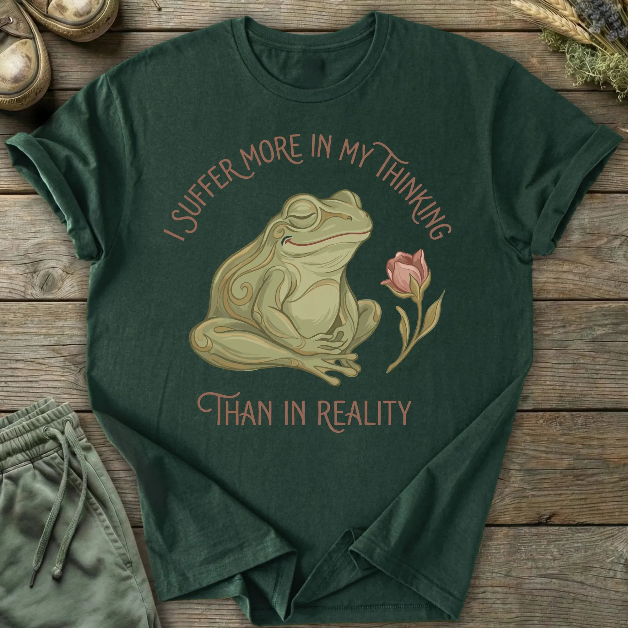 Printify T-Shirt Suffer In Thinking T-Shirt