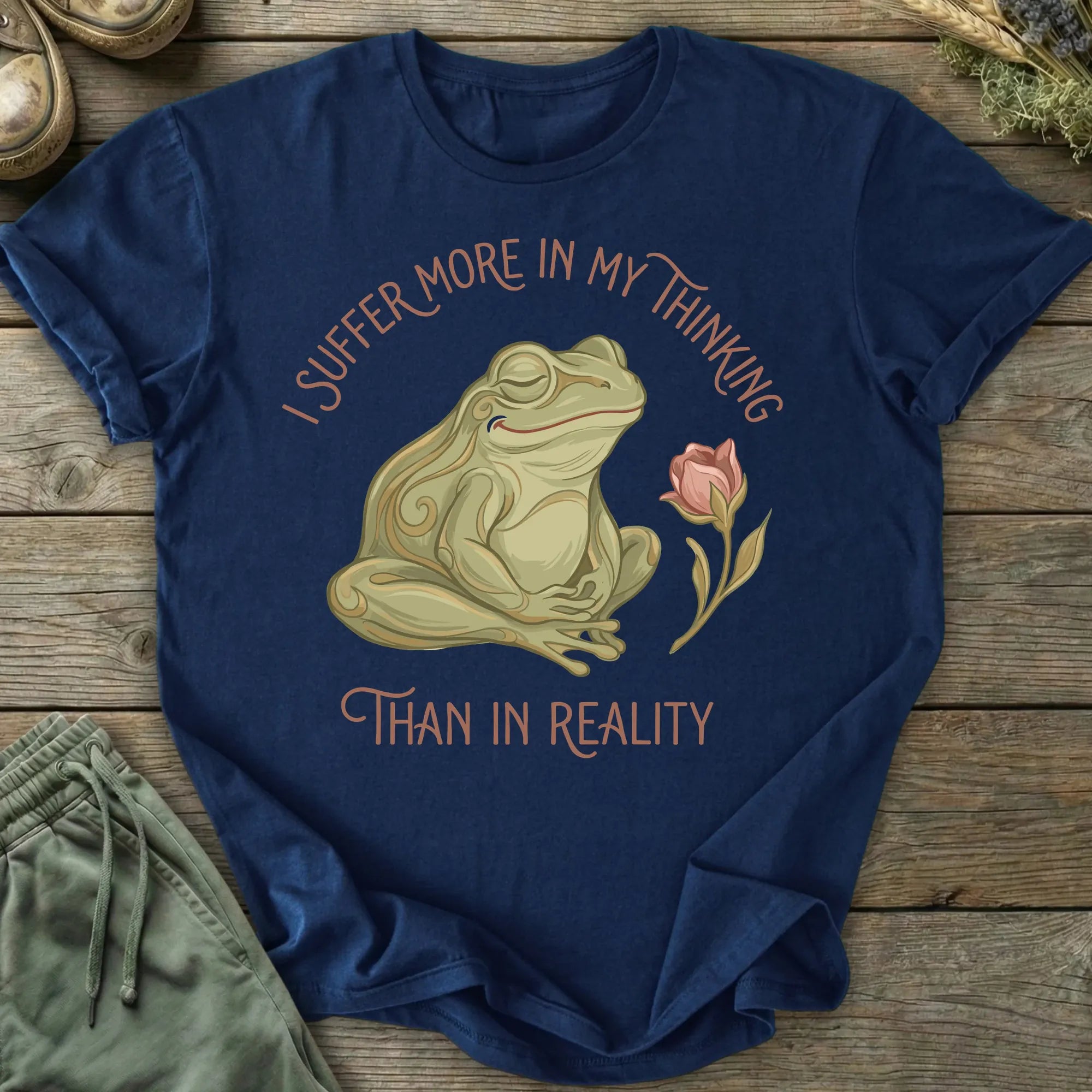 Printify T-Shirt Suffer In Thinking T-Shirt