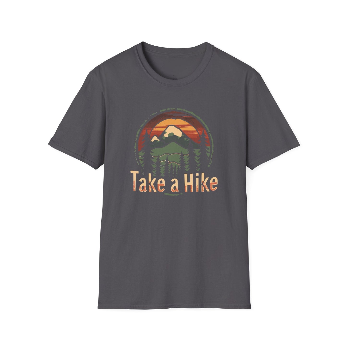 Printify T-Shirt Sun Take A Hike Badge T-Shirt