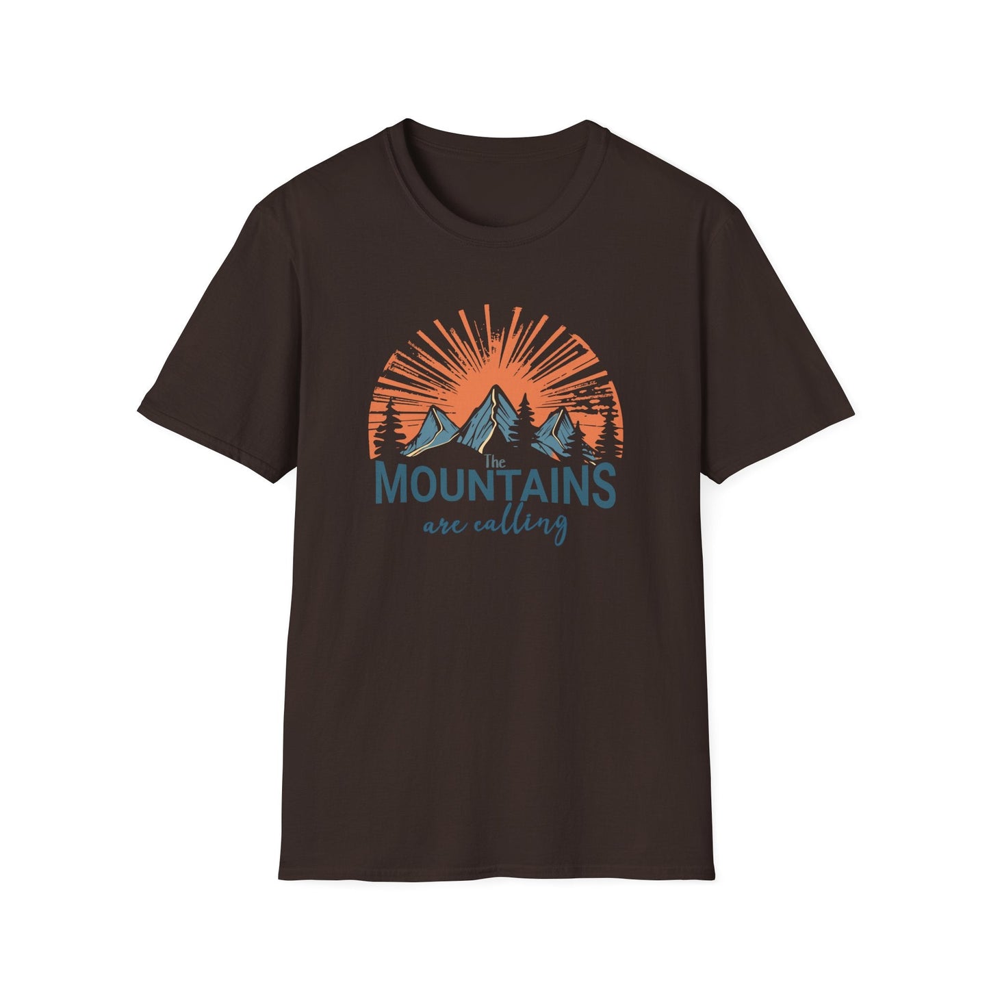 Printify T-Shirt Sunset Mountains are Calling T-Shirt