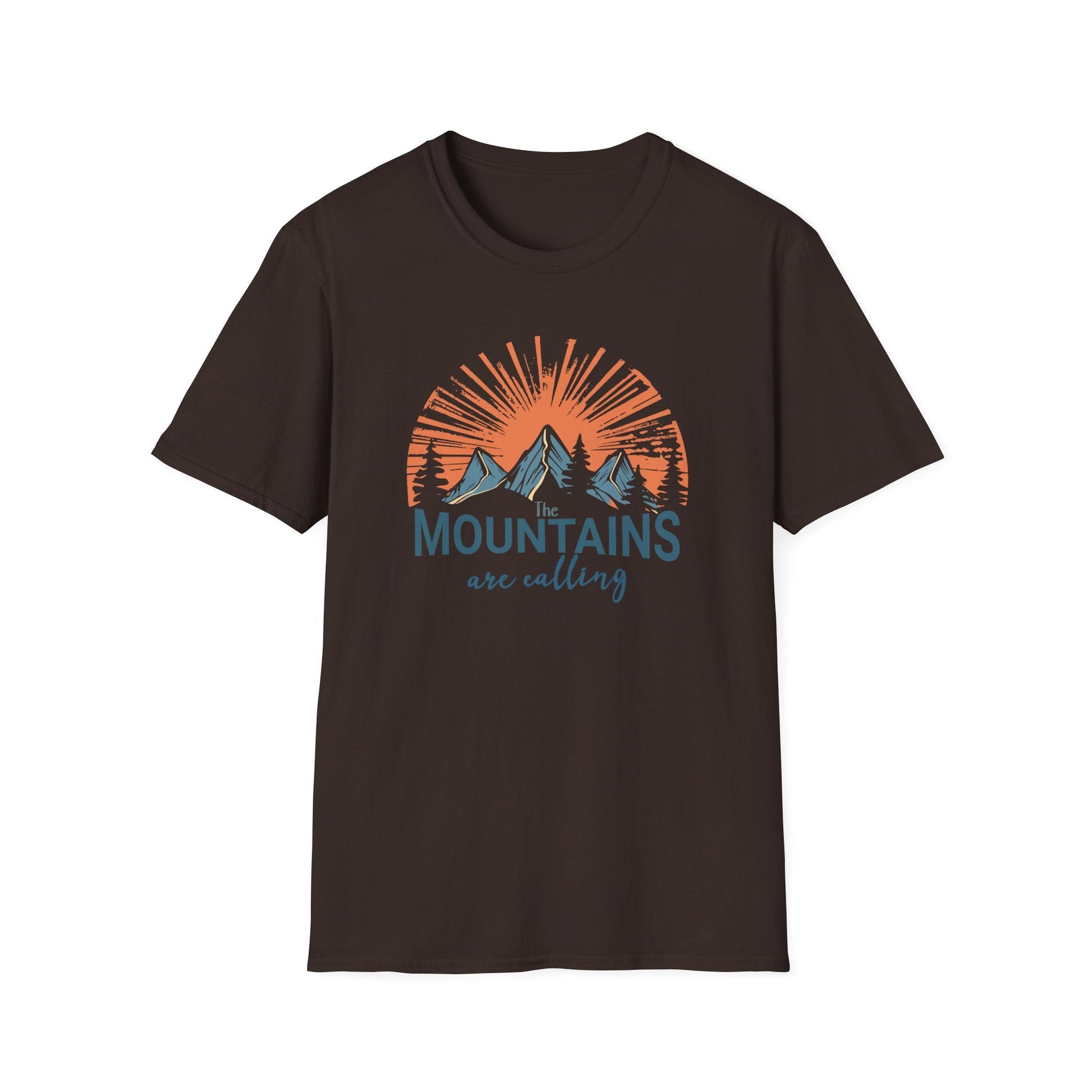 Printify T-Shirt Sunset Mountains are Calling T-Shirt