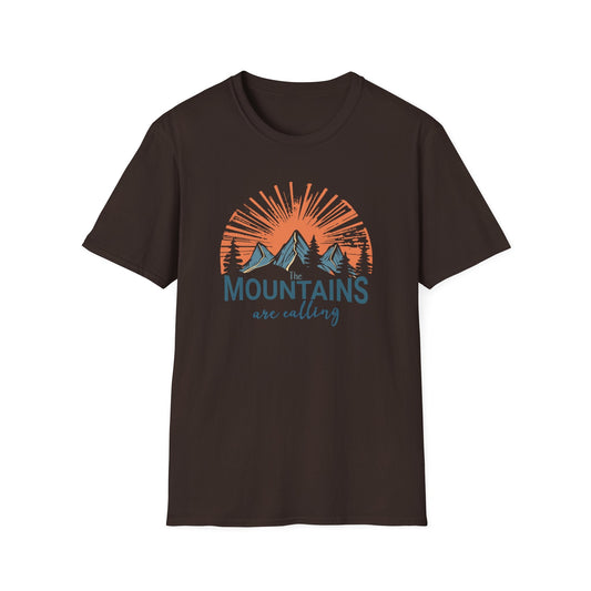 Printify T-Shirt Sunset Mountains are Calling T-Shirt