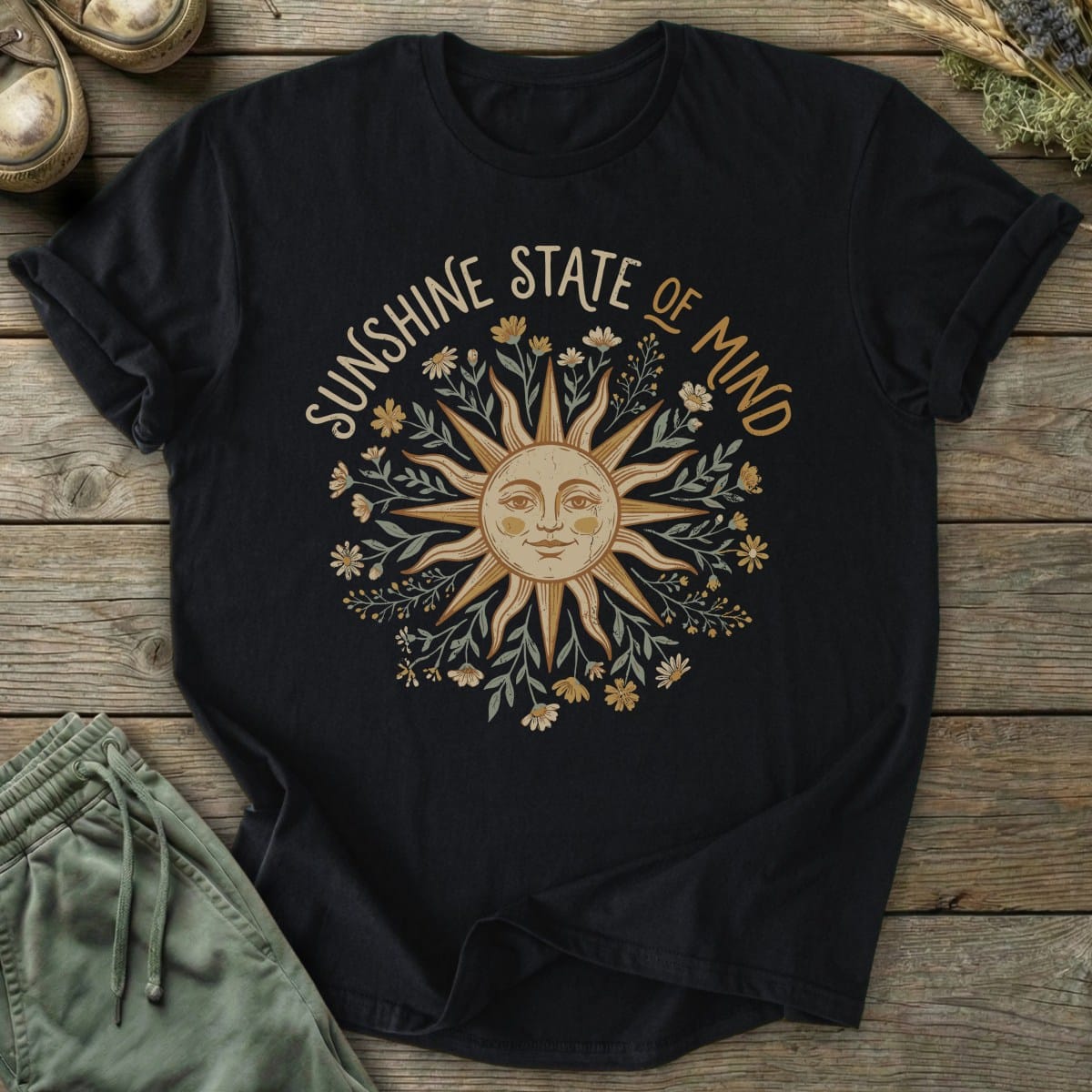 Printify T-Shirt Sunshine State Of Mind T-Shirt