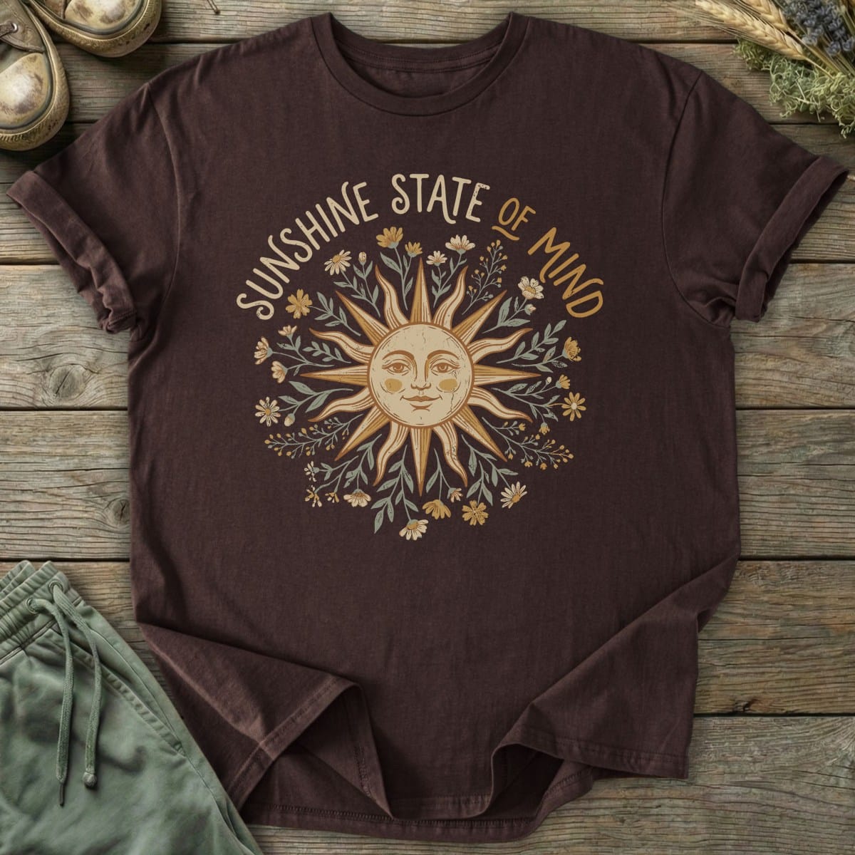 Printify T-Shirt Sunshine State Of Mind T-Shirt