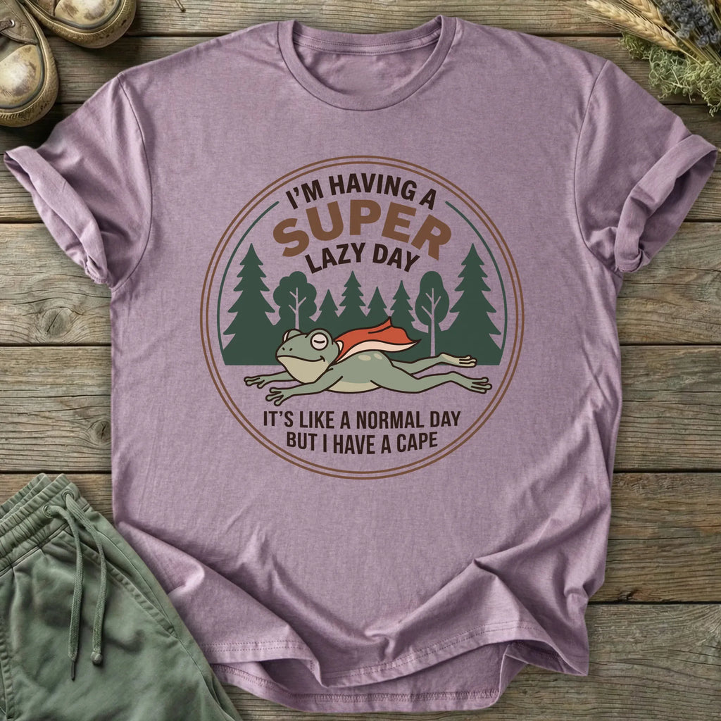 Printify T-Shirt Super Lazy Day T-Shirt
