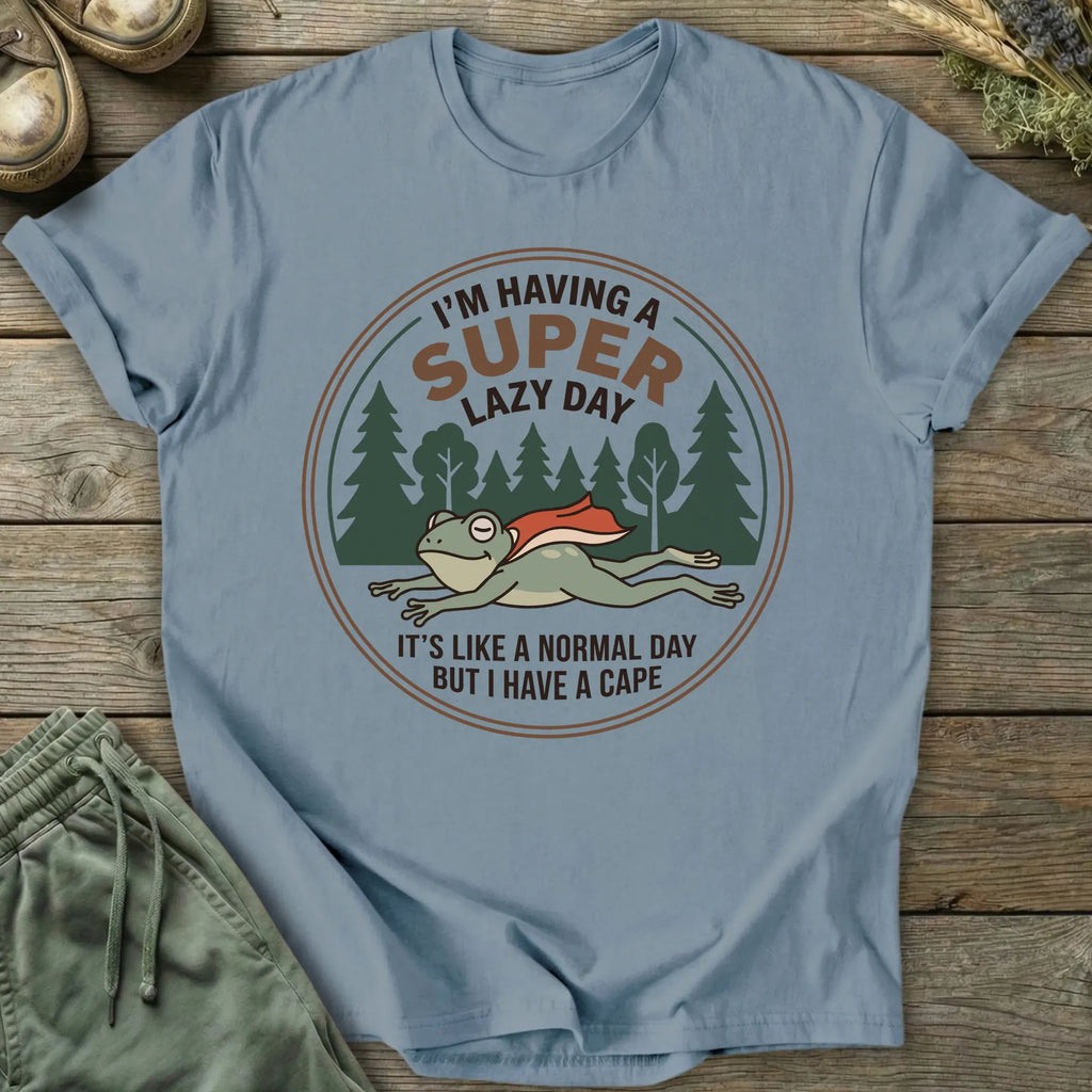 Printify T-Shirt Super Lazy Day T-Shirt