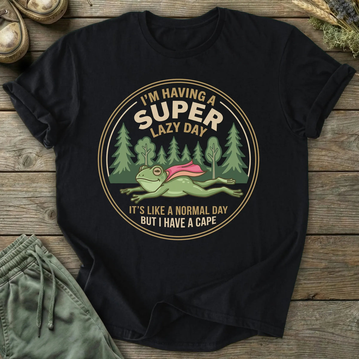 Printify T-Shirt Super Lazy Day T-Shirt