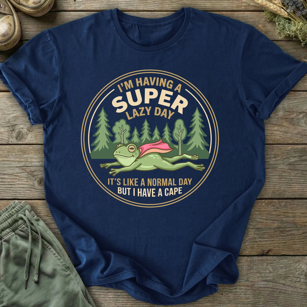 Printify T-Shirt Super Lazy Day T-Shirt