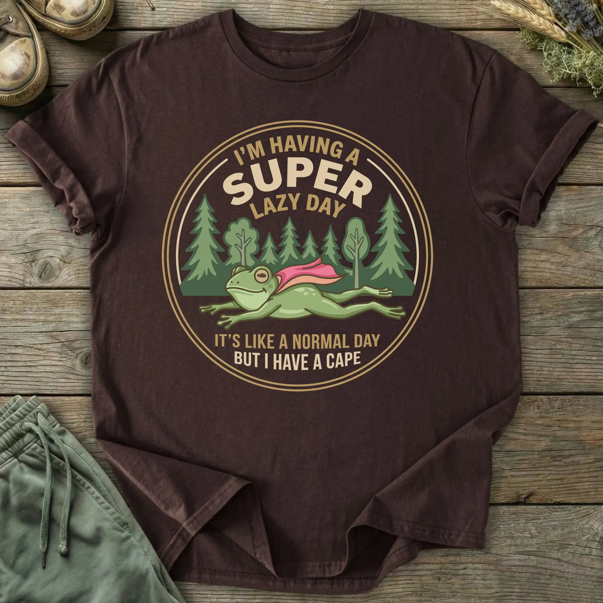 Printify T-Shirt Super Lazy Day T-Shirt
