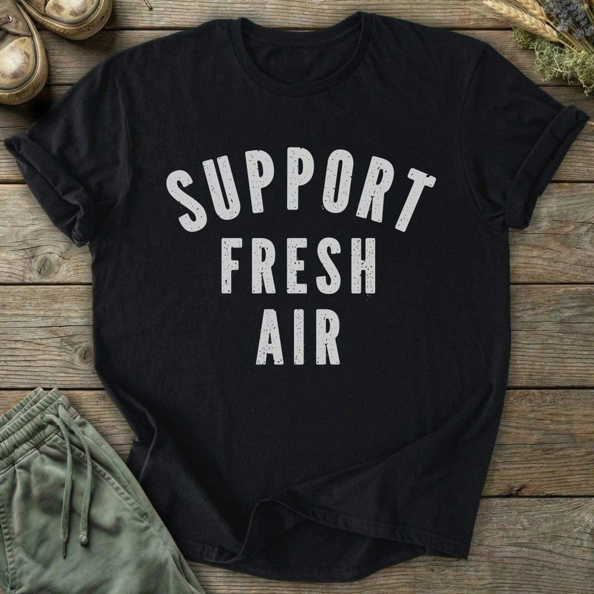 Printify T-Shirt Support Fresh Air T-Shirt