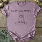 Printify T-Shirt Survival Mode Raccoon T-Shirt