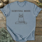Printify T-Shirt Survival Mode Raccoon T-Shirt