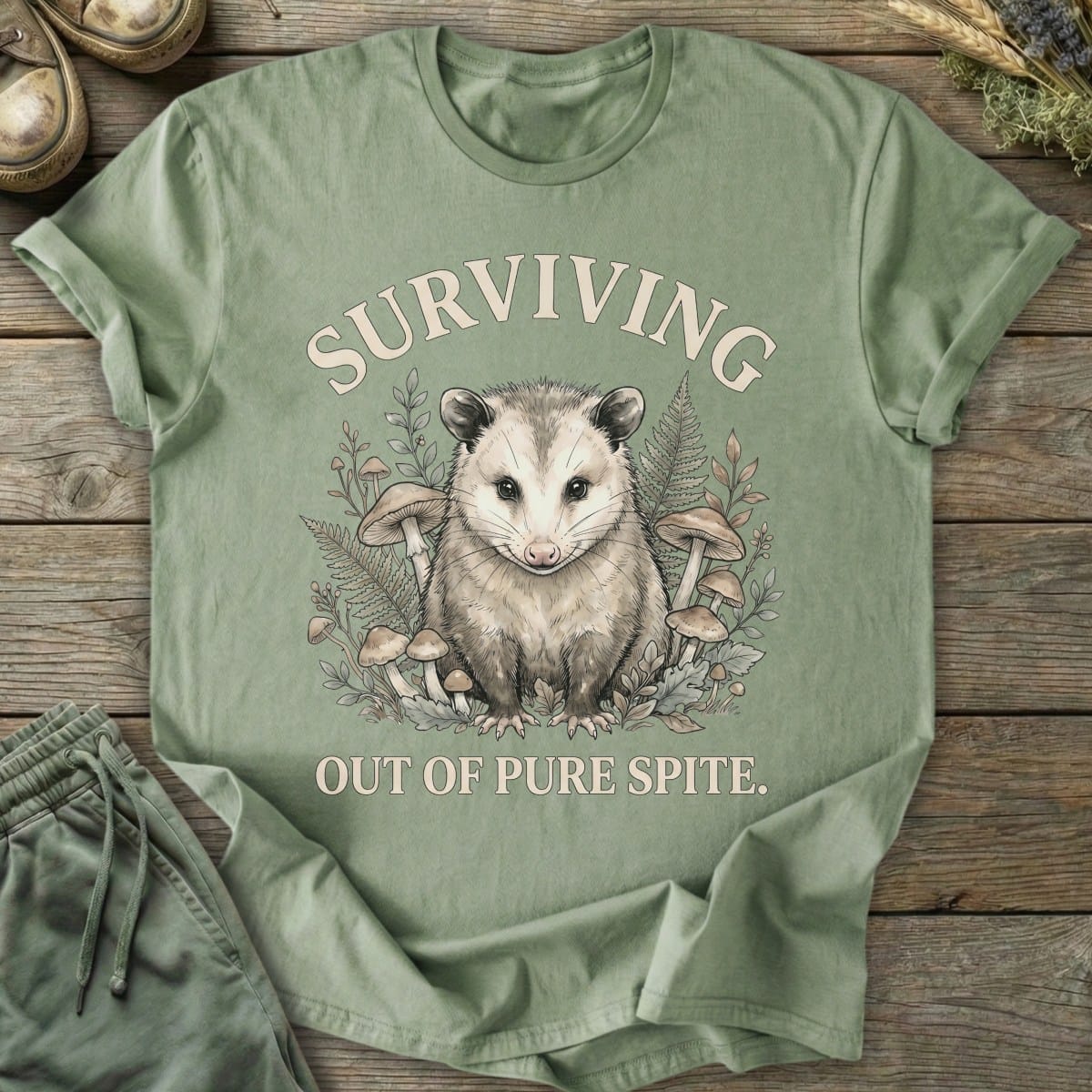 Printify T-Shirt Surviving Possum T-Shirt