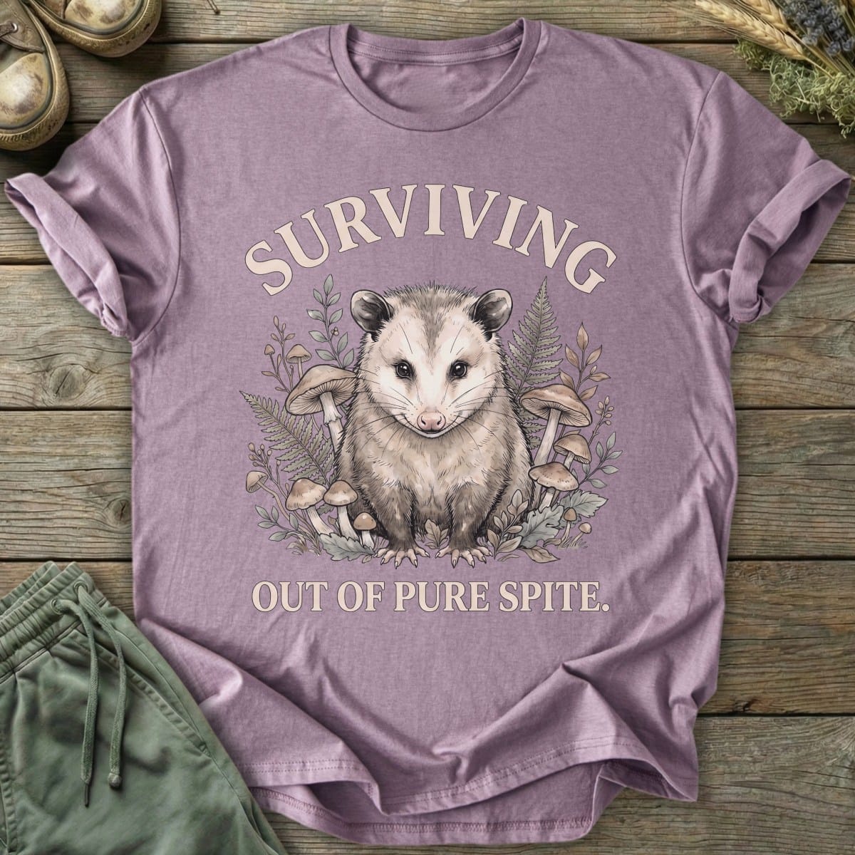 Printify T-Shirt Surviving Possum T-Shirt