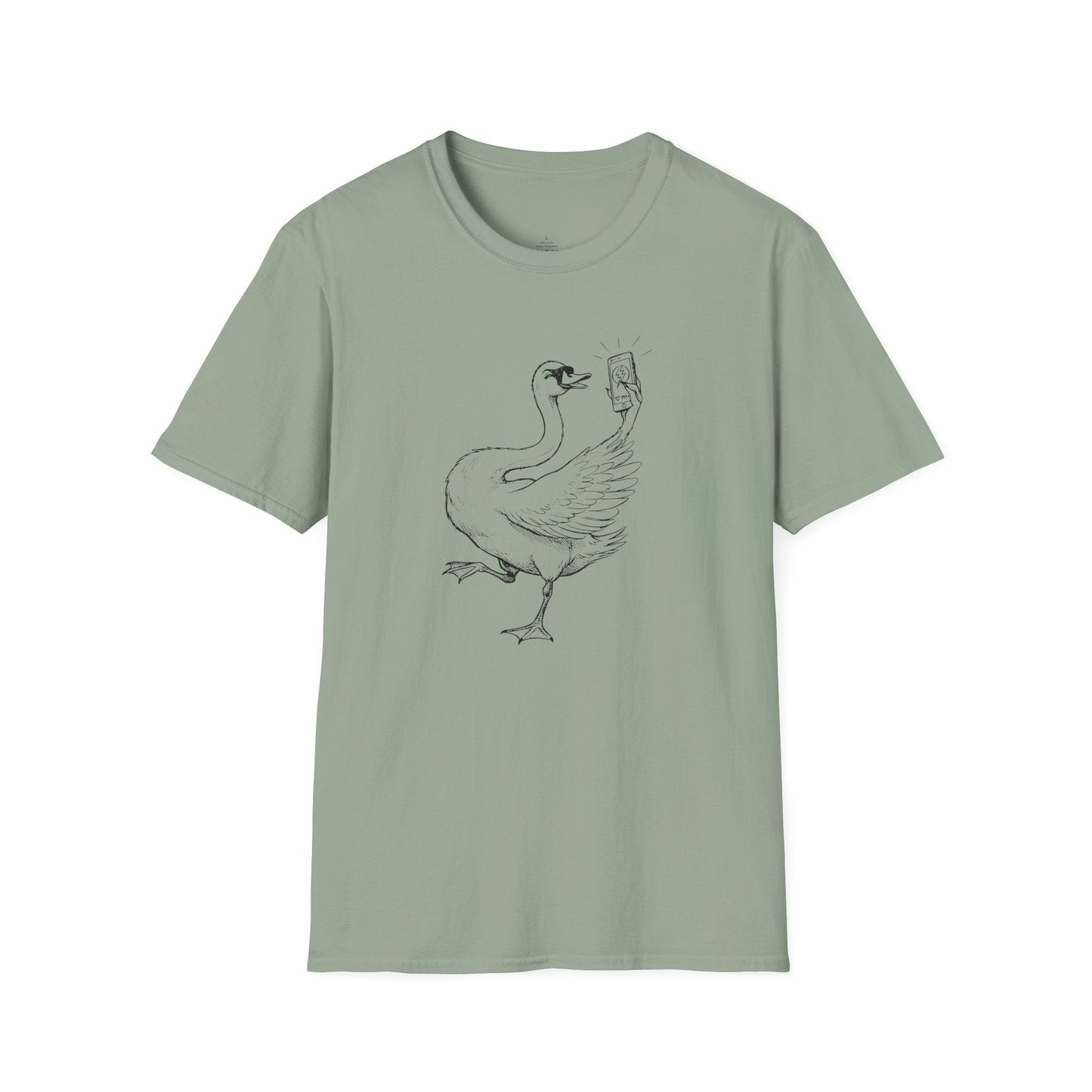 Printify T-Shirt Swan Selfie T-Shirt
