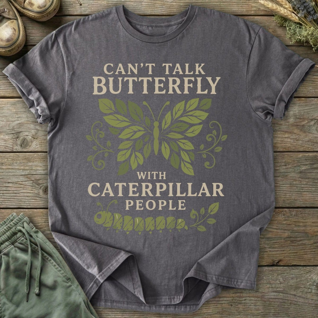 Printify T-Shirt Talk Butterfly T-Shirt
