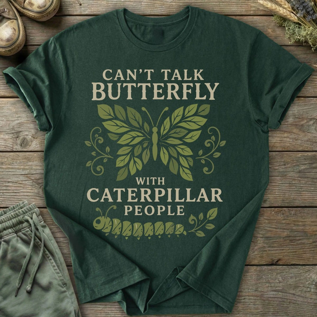Printify T-Shirt Talk Butterfly T-Shirt