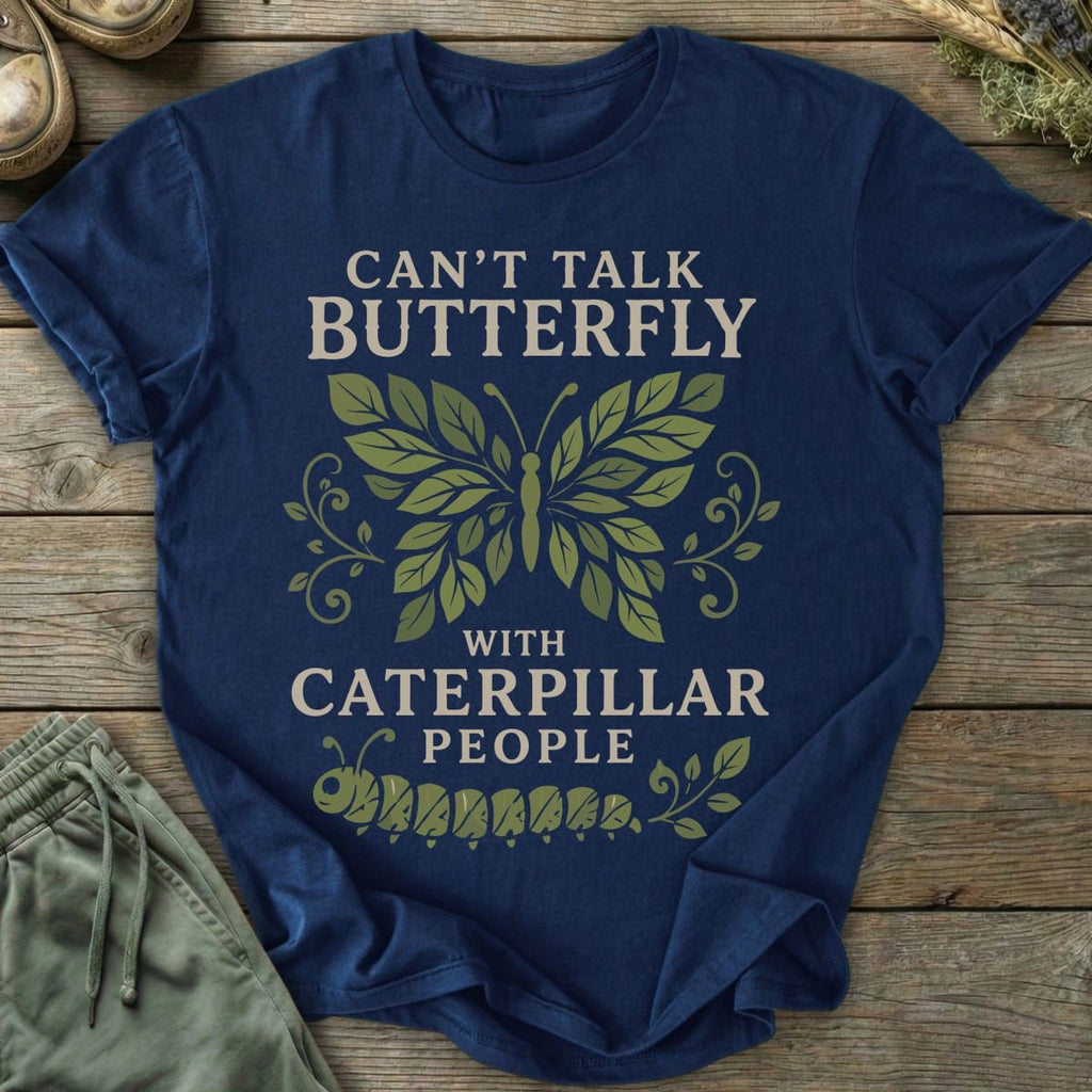 Printify T-Shirt Talk Butterfly T-Shirt