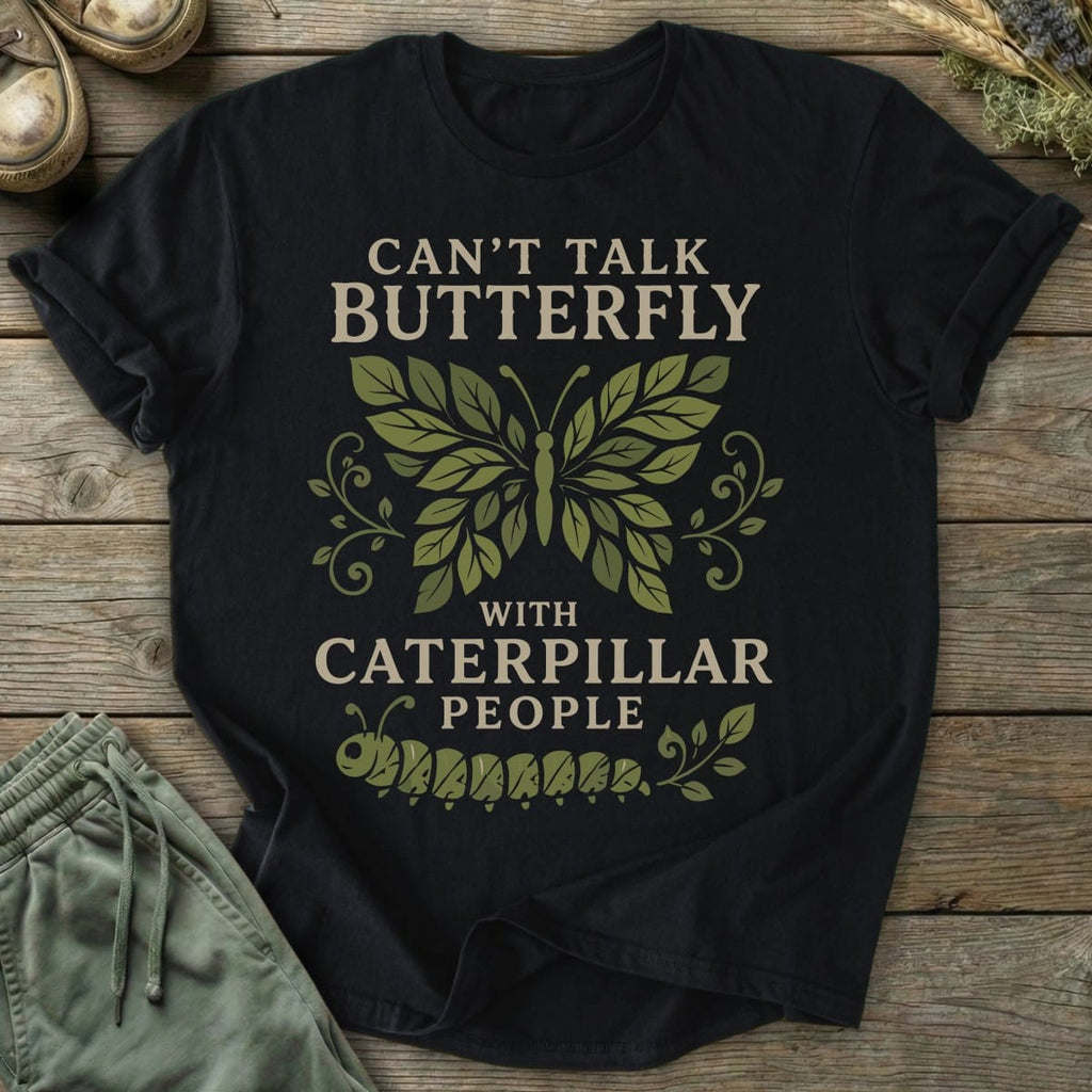 Printify T-Shirt Talk Butterfly T-Shirt
