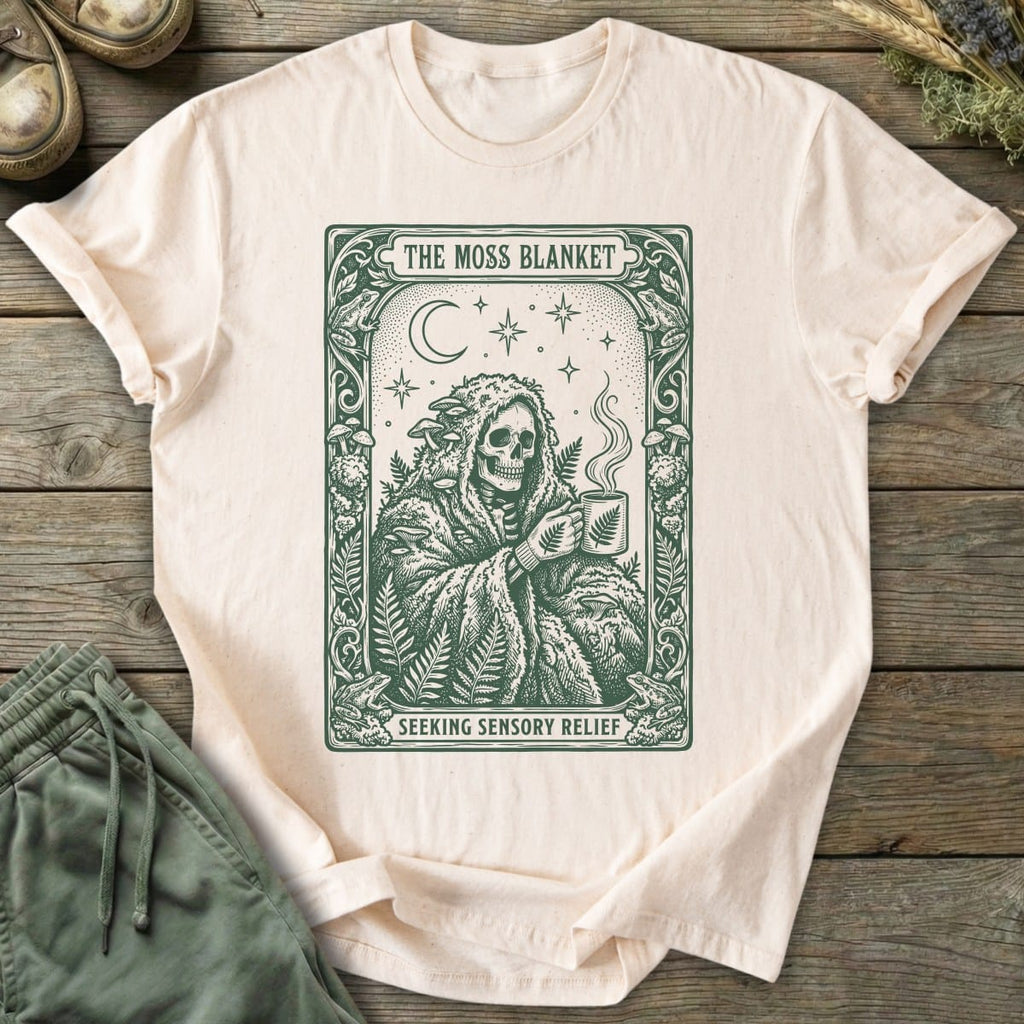 Printify T-Shirt Tarot Moss Blanket T-Shirt
