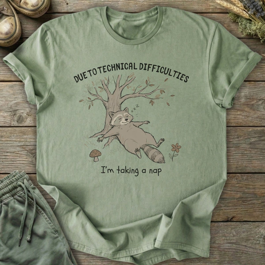 Printify T-Shirt Technical Difficulties T-Shirt