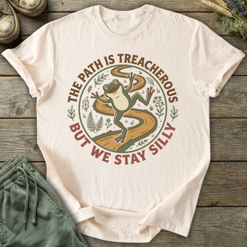 Printify T-Shirt The Path Is Treacherous T-Shirt