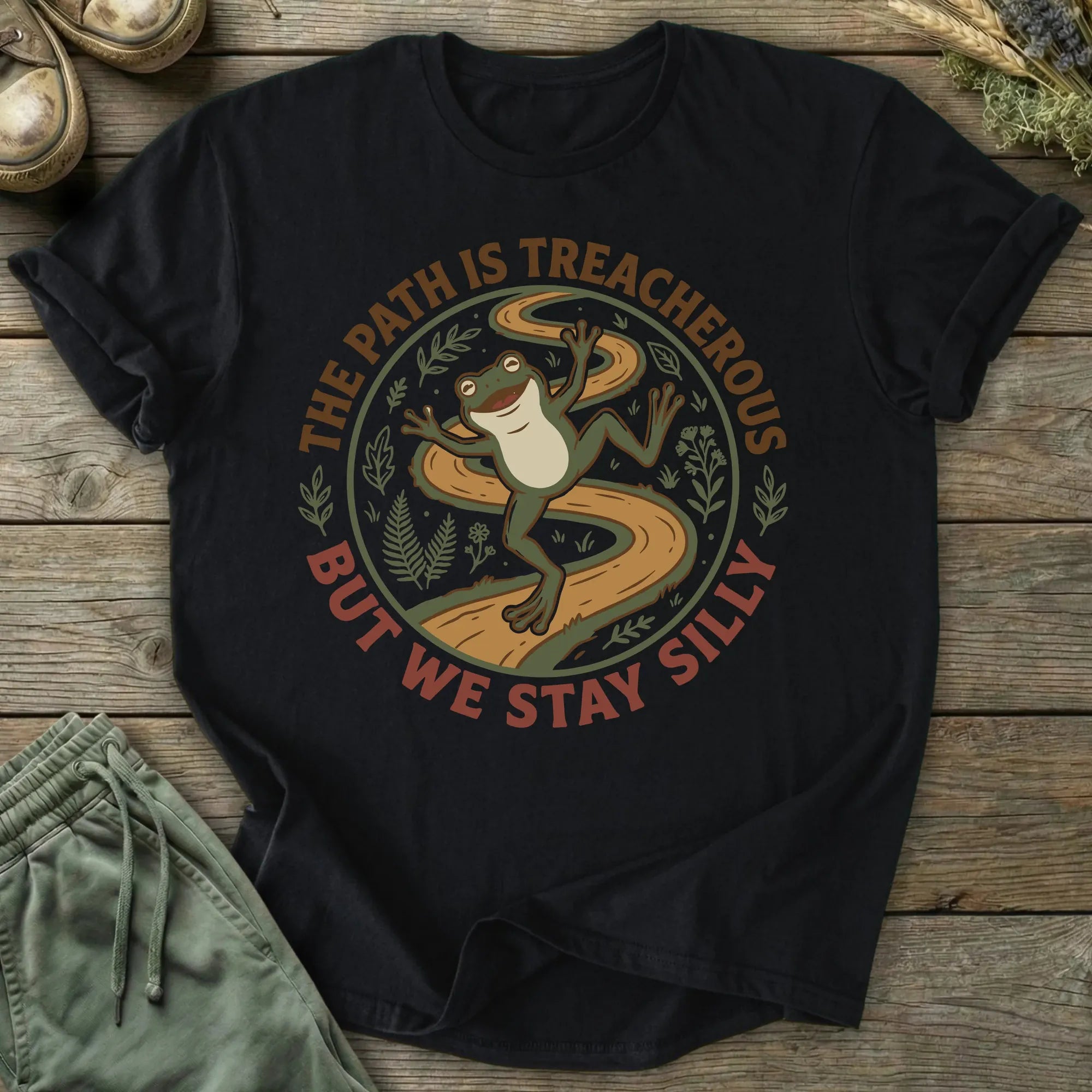 Printify T-Shirt The Path Is Treacherous T-Shirt
