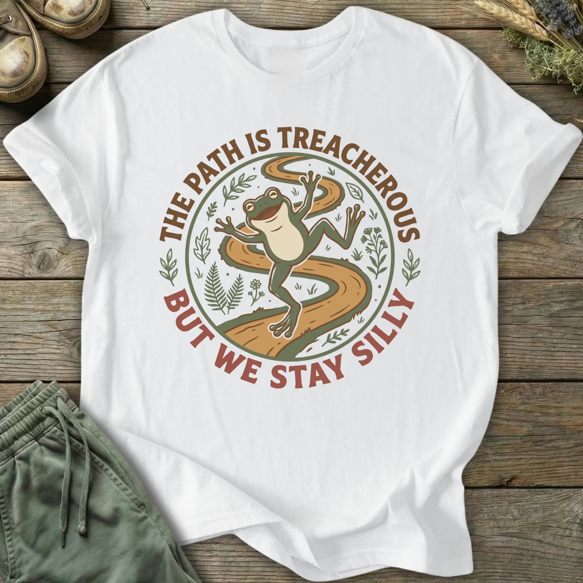 Printify T-Shirt The Path Is Treacherous T-Shirt