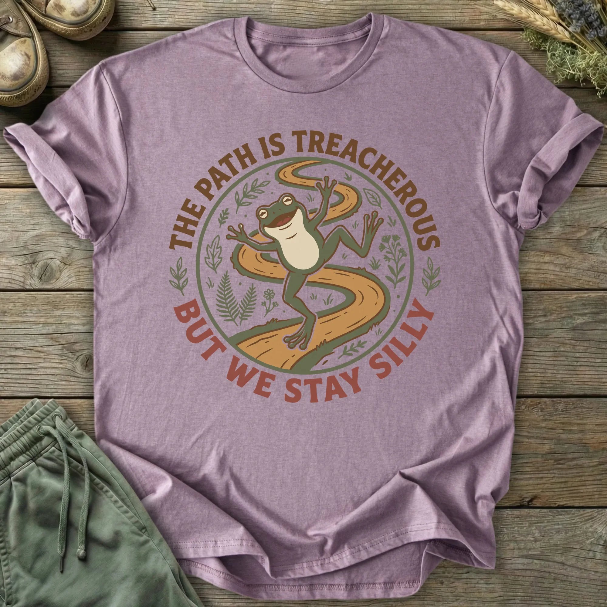 Printify T-Shirt The Path Is Treacherous T-Shirt