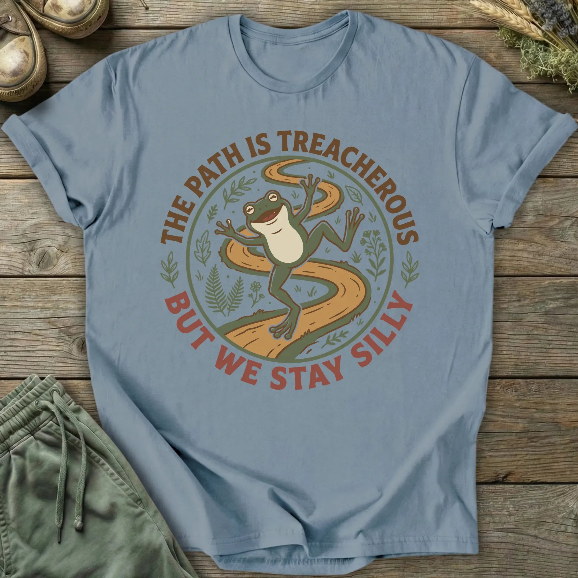 Printify T-Shirt The Path Is Treacherous T-Shirt
