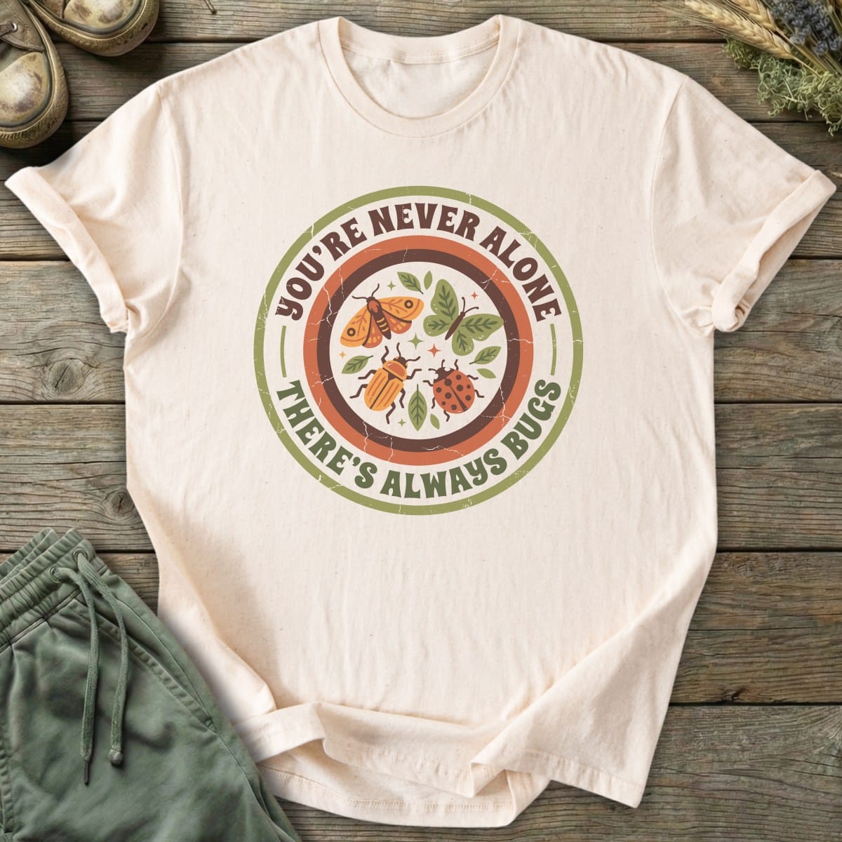 Printify T-Shirt There's Bugs T-Shirt